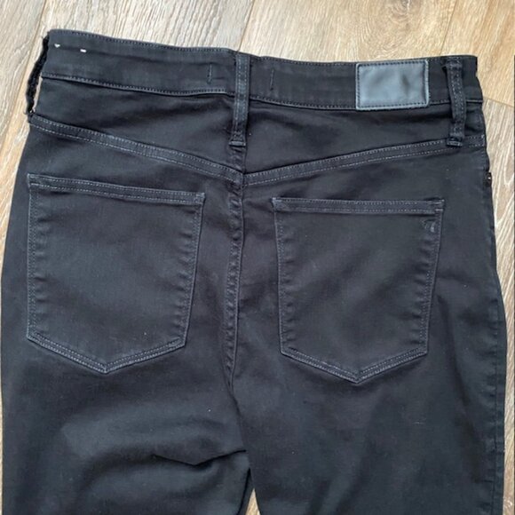 Madewell Women’s Curvy High-Rise Skinny Jeans Size 31 Black Wash Stretch Denim - Picture 9 of 12